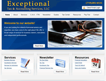 Tablet Screenshot of exctaxservices.com